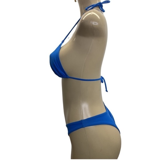 Zuliana Size Small Blue Triangle Bikini Set. Made in USA. New With Tags - Picture 4 of 7